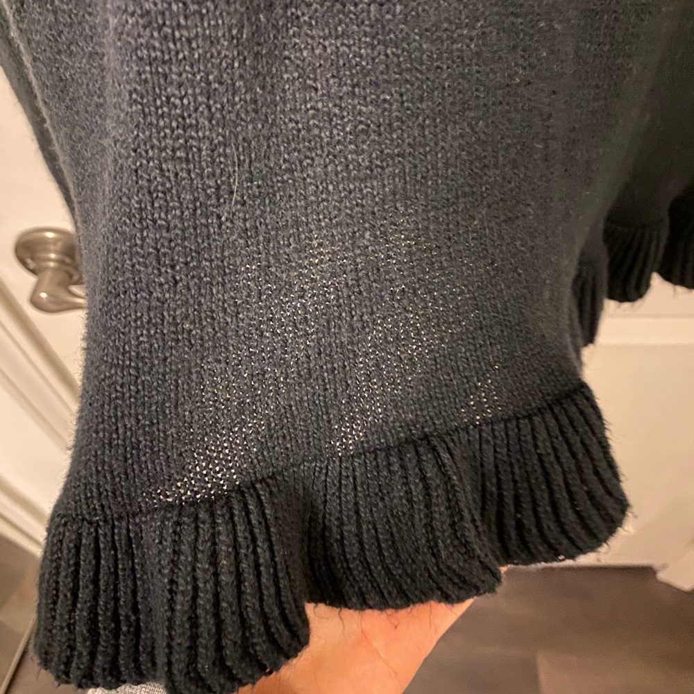 Black Ruffle Sweater - Picture 2 of 3